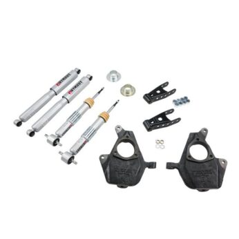 BELLTECH 639SP LOWERING KITS  FRONT AND REAR COMPLETE KIT W/ STREET PERFORMANCE SHOCKS 2007-2013 CHEVROLET SILVERADO/SIERRA ((ALL CABS), 2WD/4WD) 2 IN. F/2 IN. OR 3 IN. R DROP W/ STREET PERFORMANCE SHOCKS