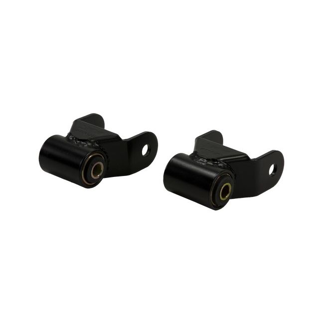 BELLTECH 6404 SHACKLE KIT .5 IN. LIFT LEAF SPRING SHACKLE 1973-2018 CHEVROLET SILVERADO/SIERRA 1500 (ALL), 88-10 SILVERADO/SIERRA 2500/3500 (ALL), 92-99 TAHOE, YUKON & SUBURBAN (2DR/4DR.) 94-01 DODGE RAM 1500 (ALL) 87-03 FORD F150 (ALL) 1/2 IN. REAR LIFT