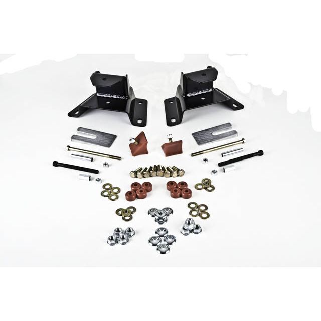 BELLTECH 6414 HANGER KIT 3 IN. DROP LEAF SPRING HANGER KIT (FRONT HANGER) 1987-1996 FORD F150 STD CAB. (USED IN KIT #6415) 3 IN. REAR DROP