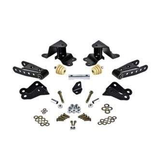 BELLTECH 6505 SHACKLE & HANGER KIT 4 IN. DROP LEAF SPRING SHACKLE & HANGER KIT (FRONT HANGER/REAR SHACKLE)  1990-1994 CHEVROLET SILVERADO/SIERRA C1500 SS 454 ONLY 4 IN. REAR DROP