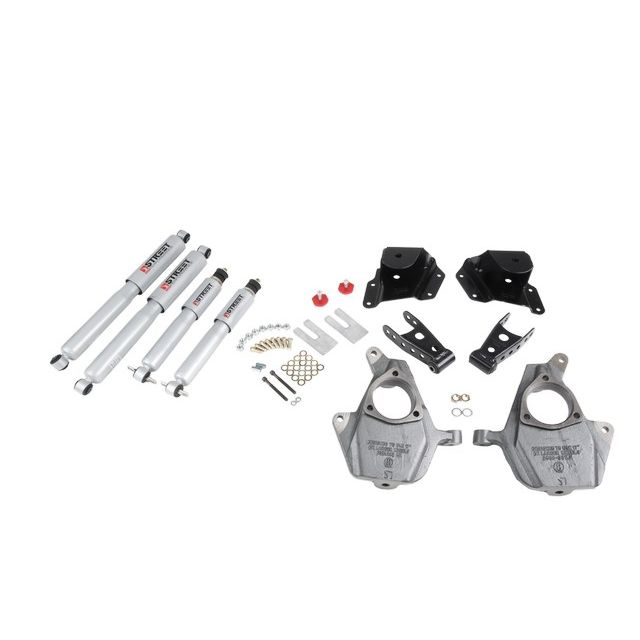 BELLTECH 653SP LOWERING KITS FRONT AND REAR COMPLETE KIT W/ STREET PERFORMANCE SHOCKS 1999-2006 CHEVROLET SILVERADO/SIERRA (STD CAB) 2 IN. F/3 IN. R DROP W/ STREET PERFORMANCE SHOCKS