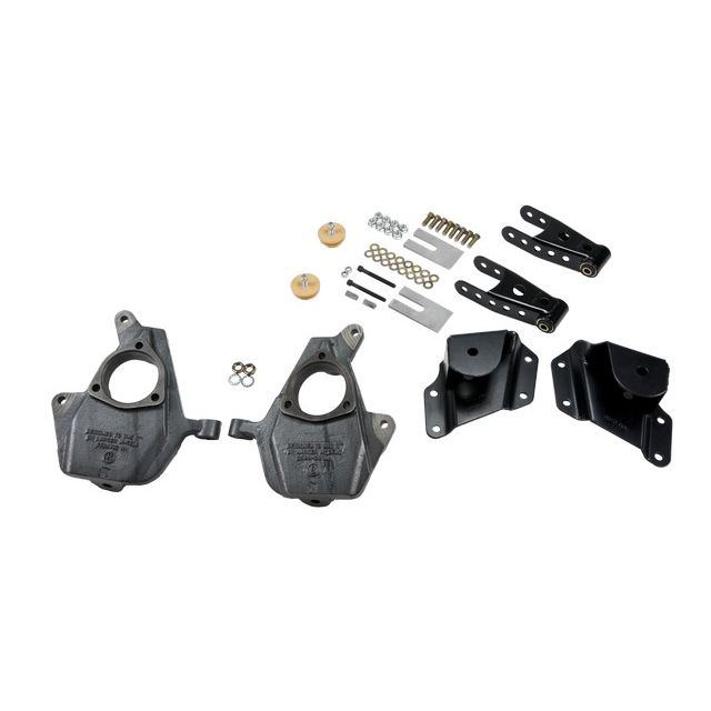 BELLTECH 655 LOWERING KITS FRONT AND REAR COMPLETE KIT W/O SHOCKS 2005-2006 CHEVROLET SILVERADO/SIERRA (STD CAB, W/ FACTORY FRONT TORSION BAR) 2 IN. F/4 IN. R DROP W/O SHOCKS