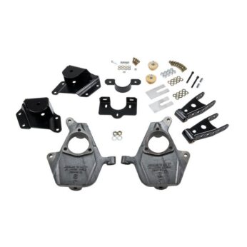 BELLTECH 660 LOWERING KITS FRONT AND REAR COMPLETE KIT W/O SHOCKS 1999-2000 CHEVROLET SILVERADO/SIERRA (EXT CAB) 2 IN. F/4 IN. R DROP W/O SHOCKS