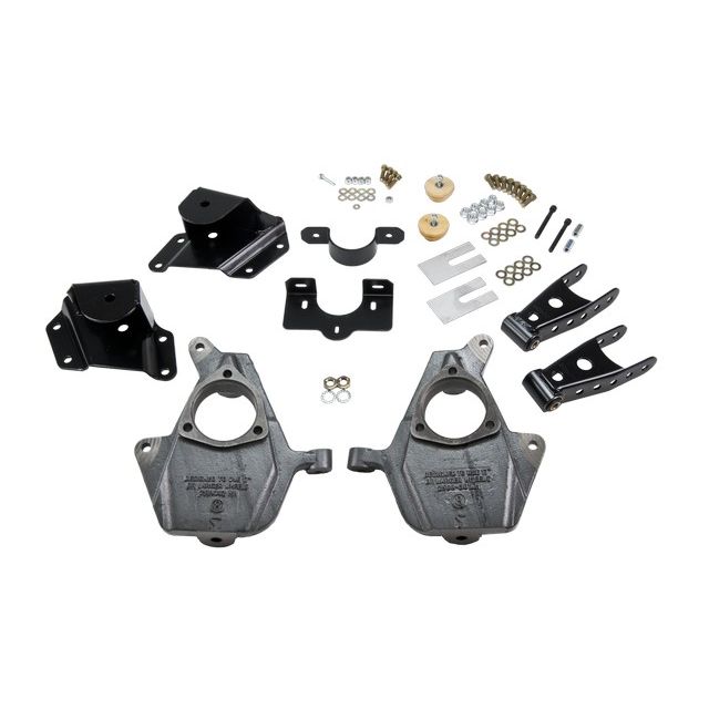 BELLTECH 660 LOWERING KITS FRONT AND REAR COMPLETE KIT W/O SHOCKS 1999-2000 CHEVROLET SILVERADO/SIERRA (EXT CAB) 2 IN. F/4 IN. R DROP W/O SHOCKS