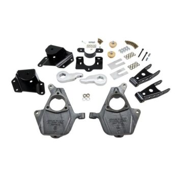 BELLTECH 661 LOWERING KITS FRONT AND REAR COMPLETE KIT W/O SHOCKS 2005-2006 CHEVROLET SILVERADO/SIERRA (EXT CAB, W/ FACTORY FRONT TORSION BAR) 3 IN. OR 4 IN. F/4 IN. R DROP W/O SHOCKS