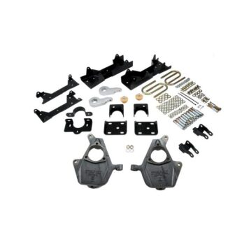 BELLTECH 662 LOWERING KITS FRONT AND REAR COMPLETE KIT W/O SHOCKS 2005-2006 CHEVROLET SILVERADO/SIERRA (EXT CAB, W/ FACTORY FRONT TORSION BAR) 3 IN. OR 4 IN. F/6 IN. R DROP W/O SHOCKS