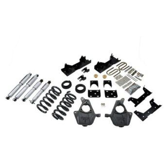 BELLTECH 665SP LOWERING KITS  FRONT AND REAR COMPLETE KIT W/ STREET PERFORMANCE SHOCKS 1999-2000 CHEVROLET SILVERADO/SIERRA (STD CAB) 4 IN. OR 5 IN. F/6 IN. R DROP W/ STREET PERFORMANCE SHOCKS