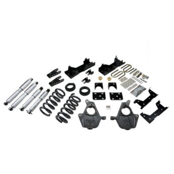 BELLTECH 669SP LOWERING KITS  FRONT AND REAR COMPLETE KIT W/ STREET PERFORMANCE SHOCKS 1999-2000 CHEVROLET SILVERADO/SIERRA (STD CAB) 4 IN. OR 5 IN. F/6 IN. OR 7 IN. R W/ STREET PERFORMANCE SHOCKS