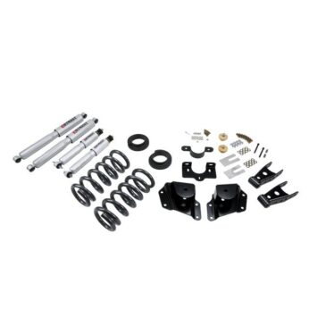 BELLTECH 670SP LOWERING KITS  FRONT AND REAR COMPLETE KIT W/ STREET PERFORMANCE SHOCKS 1999-2006 CHEVROLET SILVERADO/SIERRA (EXT CAB) 2 IN. OR 3 IN. F/4 IN. R DROP W/ STREET PERFORMANCE SHOCKS