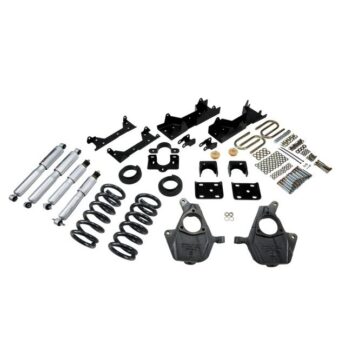 BELLTECH 671SP LOWERING KITS  FRONT AND REAR COMPLETE KIT W/ STREET PERFORMANCE SHOCKS 2001-2006 CHEVROLET SILVERADO/SIERRA (EXT CAB) 4 IN. OR 5 IN. F/6 IN. R DROP W/ STREET PERFORMANCE SHOCKS