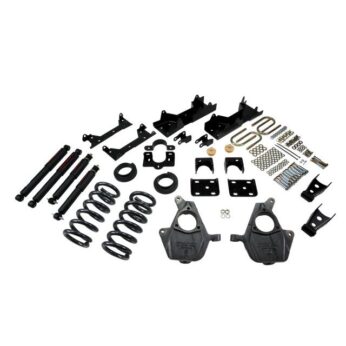 BELLTECH 672ND LOWERING KITS  FRONT AND REAR COMPLETE KIT W/ NITRO DROP 2 SHOCKS 2001-2006 CHEVROLET SILVERADO/SIERRA (EXT CAB) 4 IN. OR 5 IN. F/6 IN. OR 7 IN. R DROP W/O NITRO DROP II SHOCKS