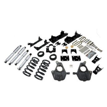 BELLTECH 672SP LOWERING KITS  FRONT AND REAR COMPLETE KIT W/ STREET PERFORMANCE SHOCKS 2001-2006 CHEVROLET SILVERADO/SIERRA (EXT CAB) 4 IN. OR 5 IN. F/6 IN. OR 7 IN. R DROP W/ STREET PERFORMANCE SHOCKS
