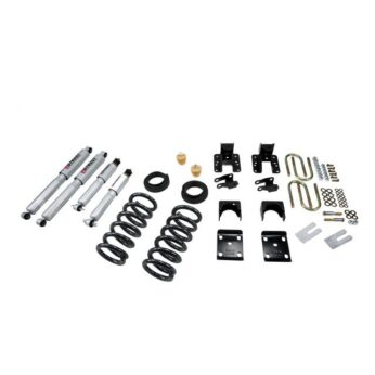 BELLTECH 673SP LOWERING KITS  FRONT AND REAR COMPLETE KIT W/ STREET PERFORMANCE SHOCKS 2004-2006 CHEVROLET SILVERADO/SIERRA (CREW CAB 4DR) 3 IN. F/4 IN. OR 5 IN. R DROP W/ STREET PERFORMANCE SHOCKS