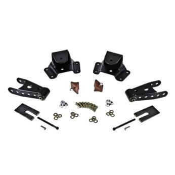 BELLTECH 6750 SHACKLE & HANGER KIT 4 IN. DROP LEAF SPRING SHACKLE & HANGER KIT (FRONT HANGER/REAR SHACKLE)  1975-1991 CHEVROLET C30 CREW CAB & DUALLY 4 IN. REAR DROP