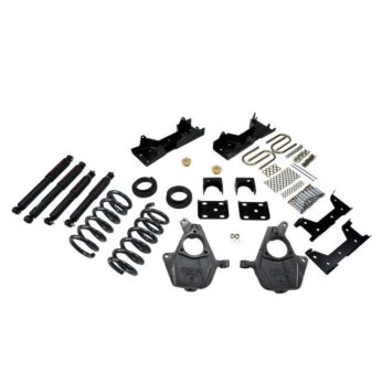 BELLTECH 675ND LOWERING KITS  FRONT AND REAR COMPLETE KIT W/ NITRO DROP 2 SHOCKS 2004-2006 CHEVROLET SILVERADO/SIERRA (CREW CAB 4DR) 4 IN. OR 5 IN. F/6 IN. R DROP W/ NITRO DROP II SHOCKS