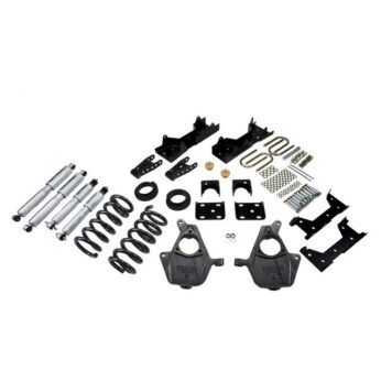 BELLTECH 676SP LOWERING KITS  FRONT AND REAR COMPLETE KIT W/ STREET PERFORMANCE SHOCKS 2004-2006 CHEVROLET SILVERADO/SIERRA (CREW CAB 4DR) 4 IN. OR 5 IN. F/6 IN. OR 7 IN. R DROP W/ STREET PERFORMANCE SHOCKS