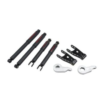 BELLTECH 677ND LOWERING KITS  FRONT AND REAR COMPLETE KIT W/ NITRO DROP 2 SHOCKS 2003-2007 CHEVROLET SILVERADO SS (2WD/4WD) 01-04 GMC SIERRA DENALI 2 IN. F/2 IN. R DROP W/ NITRO DROP II SHOCKS