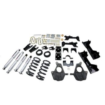 BELLTECH 681SP LOWERING KITS  FRONT AND REAR COMPLETE KIT W/ STREET PERFORMANCE SHOCKS 1999-2000 CHEVROLET SILVERADO/SIERRA (EXT CAB) 4 IN. OR 5 IN. F/6 IN. OR 7 IN. R DROP W/ STREET PERFORMANCE SHOCKS