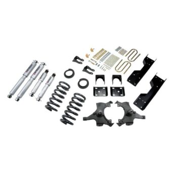 BELLTECH 688SP LOWERING KITS  FRONT AND REAR COMPLETE KIT W/ STREET PERFORMANCE SHOCKS 1992-1998 CHEVROLET SILVERADO/SIERRA C1500 (STD CAB, EXT 454 SS) 4 IN. OR 5 IN. F/6 IN. R DROP W/ STREET PERFORMANCE SHOCKS