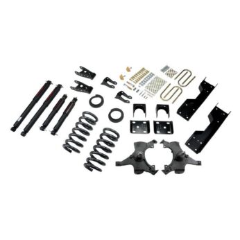 BELLTECH 689ND LOWERING KITS  FRONT AND REAR COMPLETE KIT W/ NITRO DROP 2 SHOCKS 1992-1998 CHEVROLET SILVERADO/SIERRA C1500 (STD CAB, EXT 454 SS) 4 IN. OR 5 IN. F/6 IN. OR 7 IN. R DROP W/ NITRO DROP II SHOCKS
