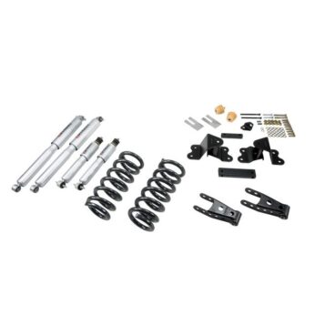 BELLTECH 691SP LOWERING KITS  FRONT AND REAR COMPLETE KIT W/ STREET PERFORMANCE SHOCKS 1988-1998 CHEVROLET SILVERADO/SIERRA C1500 (EXT CAB) 2 IN. OR 3 IN. F/4 IN. R DROP W/ STREET PERFORMANCE SHOCKS