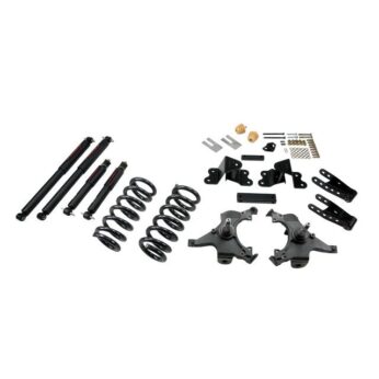 BELLTECH 692ND LOWERING KITS  FRONT AND REAR COMPLETE KIT W/ NITRO DROP 2 SHOCKS 1988-1998 CHEVROLET SILVERADO/SIERRA C1500 (EXT CAB) 3 IN. F/4 IN. R DROP W/ NITRO DROP II SHOCKS