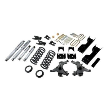 BELLTECH 694SP LOWERING KITS  FRONT AND REAR COMPLETE KIT W/ STREET PERFORMANCE SHOCKS 1988-1998 CHEVROLET SILVERADO/SIERRA C1500 (EXT CAB) 4 IN. OR 5 IN. F/6 IN. OR 7 IN. R DROP W/ STREET PERFORMANCE SHOCKS