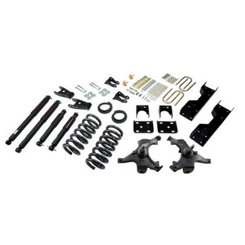BELLTECH 697ND LOWERING KITS  FRONT AND REAR COMPLETE KIT W/ NITRO DROP 2 SHOCKS 1988-1991 CHEVROLET SILVERADO/SIERRA C1500 (STD CAB, EXT 454 SS) 4 IN. OR 5 IN. F/6 IN. OR 7 IN. R DROP W/ NITRO DROP II SHOCKS