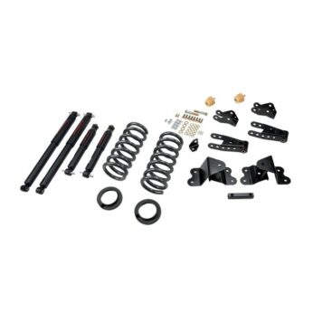 BELLTECH 698ND LOWERING KITS  FRONT AND REAR COMPLETE KIT W/ NITRO DROP 2 SHOCKS 1990-1994 CHEVROLET SILVERADO/SIERRA C1500 (454 SS ONLY) 88-98 CHEVROLET SILVERADO/SIERRA C2500 (ALL EXT 8 LUG) 2 IN. OR 3 IN. F/4 IN. R DROP W/ NITRO DROP II SHOCKS