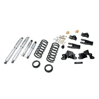 BELLTECH 698SP LOWERING KITS  FRONT AND REAR COMPLETE KIT W/ STREET PERFORMANCE SHOCKS 1990-1994 CHEVROLET SILVERADO/SIERRA C1500 (454 SS ONLY) 88-98 CHEVROLET SILVERADO/SIERRA C2500 (ALL EXT 8 LUG) 2 IN. OR 3 IN. F/4 IN. R DROP W/ STREET PERFORMANCE SHOCKS