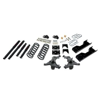 BELLTECH 701ND LOWERING KITS  FRONT AND REAR COMPLETE KIT W/ NITRO DROP 2 SHOCKS 1990-1994 CHEVROLET SILVERADO/SIERRA C1500 (454 SS ONLY) 88-98 CHEVROLET SILVERADO/SIERRA C2500 (ALL EXT 8 LUG) 4 IN. OR 5 IN. F/6 IN. R DROP W/ NITRO DROP II SHOCKS