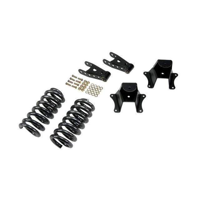 BELLTECH 703 LOWERING KITS FRONT AND REAR COMPLETE KIT W/O SHOCKS 1973-1987 CHEVROLET C10 2 IN. F/4 IN. R DROP W/O SHOCKS