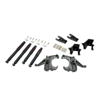 BELLTECH 704ND LOWERING KITS  FRONT AND REAR COMPLETE KIT W/ NITRO DROP 2 SHOCKS 1973-1987 CHEVROLET C10 (1 IN. ROTOR) 3 IN. F/4 IN. R DROP W/ NITRO DROP II SHOCKS