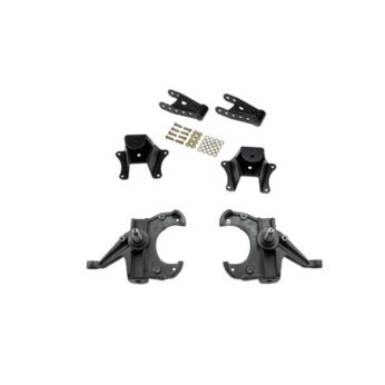 BELLTECH 704 LOWERING KITS  FRONT AND REAR COMPLETE KIT W/O SHOCKS 1973-1987 CHEVROLET C10 (1 IN. ROTOR) 3 IN. F/4 IN. R DROP W/O SHOCKS
