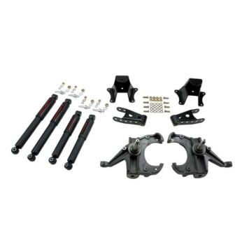 BELLTECH 706ND LOWERING KITS  FRONT AND REAR COMPLETE KIT W/ NITRO DROP 2 SHOCKS 1973-1987 CHEVROLET C10 (1 1/4 IN. ROTOR) 3 IN. F/4 IN. R DROP W/ NITRO DROP II SHOCKS