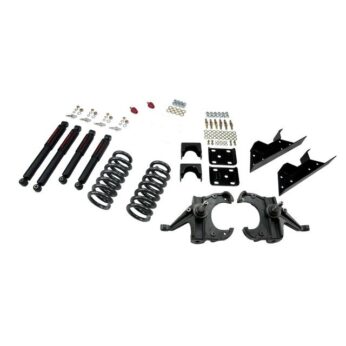 BELLTECH 707ND LOWERING KITS  FRONT AND REAR COMPLETE KIT W/ NITRO DROP 2 SHOCKS 1973-1987 CHEVROLET C10 (1 1/4 IN. ROTOR) 4 IN. F/6 IN. R DROP W/ NITRO DROP II SHOCKS