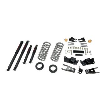 BELLTECH 715ND LOWERING KITS  FRONT AND REAR COMPLETE KIT W/ NITRO DROP 2 SHOCKS 1997-2000 CHEVROLET SILVERADO/SIERRA 3/4 TON & 1 TON (CREW CAB/DUALLY) 1 IN. OR 2 IN. F/4 IN. R DROP W/ NITRO DROP II SHOCKS