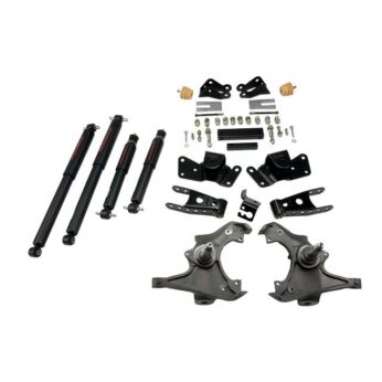 BELLTECH 716ND LOWERING KITS  FRONT AND REAR COMPLETE KIT W/ NITRO DROP 2 SHOCKS 1997-2000 CHEVROLET SILVERADO/SIERRA 3/4 TON & 1 TON (CREW CAB/DUALLY) 3 IN. F/4 IN. R DROP W/ NITRO DROP II SHOCKS