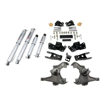 BELLTECH 716SP LOWERING KITS  FRONT AND REAR COMPLETE KIT W/ STREET PERFORMANCE SHOCKS 1997-2000 CHEVROLET SILVERADO/SIERRA 3/4 TON & 1 TON (CREW CAB/DUALLY) 3 IN. F/4 IN. R DROP W/ STREET PERFORMANCE SHOCKS