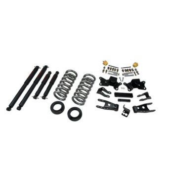 BELLTECH 718ND LOWERING KITS  FRONT AND REAR COMPLETE KIT W/ NITRO DROP 2 SHOCKS 1997-2000 CHEVROLET SILVERADO/SIERRA 3/4 TON & 1 TON ((ALL CABS)/DUALLY) 1 IN. OR 2 IN. F/4 IN. R DROP W/ NITRO DROP II SHOCKS