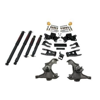 BELLTECH 719ND LOWERING KITS  FRONT AND REAR COMPLETE KIT W/ NITRO DROP 2 SHOCKS 1997-2000 CHEVROLET SILVERADO/SIERRA 3/4 TON & 1 TON ((ALL CABS)/DUALLY) 3 IN. F/4 IN. R DROP W/ NITRO DROP II SHOCKS