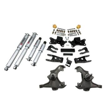 BELLTECH 719SP LOWERING KITS  FRONT AND REAR COMPLETE KIT W/ STREET PERFORMANCE SHOCKS 1997-2000 CHEVROLET SILVERADO/SIERRA 3/4 TON & 1 TON ((ALL CABS)/DUALLY) 3 IN. F/4 IN. R DROP W/ STREET PERFORMANCE SHOCKS