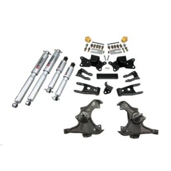 BELLTECH 721SP LOWERING KITS  FRONT AND REAR COMPLETE KIT W/ STREET PERFORMANCE SHOCKS 1989-1996 CHEVROLET SILVERADO/SIERRA 3/4 TON & 1 TON (EXT/CREW CAB) 3 IN. F/4 IN. R DROP W/ STREET PERFORMANCE SHOCKS