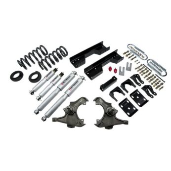 BELLTECH 727SP LOWERING KITS  FRONT AND REAR COMPLETE KIT W/ STREET PERFORMANCE SHOCKS 1988- CHEVROLET SILVERADO/SIERRA C3500 (EXT CAB, DUALLY) 4 IN. OR 5 IN. F/8 IN. R DROP W/ STREET PERFORMANCE SHOCKS