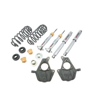 BELLTECH 747SP LOWERING KITS  FRONT AND REAR COMPLETE KIT W/ STREET PERFORMANCE SHOCKS 2007-2014 CHEVROLET AVALANCHE (W/OUT FACTORY AUTORIDE 2WD/4WD) 2 IN. F/ 2 IN. OR 3 IN. R DROP W/ STREET PERFORMANCE SHOCKS