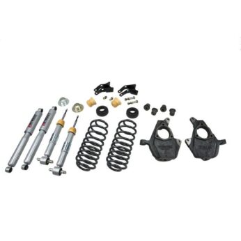 BELLTECH 753SP LOWERING KITS  FRONT AND REAR COMPLETE KIT W/ STREET PERFORMANCE SHOCKS 2007-2014 CHEVROLET TAHOE/SUBURBAN/YUKON (W/OUT FACTORY AUTORIDE, 2WD/4WD) 2 IN. F/3 IN. OR 4 IN. R DROP W/ STREET PERFORMANCE SHOCKS