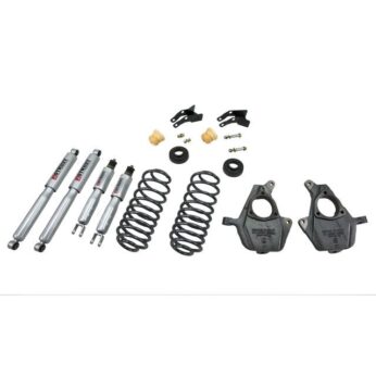 BELLTECH 759SP LOWERING KITS  FRONT AND REAR COMPLETE KIT W/ STREET PERFORMANCE SHOCKS 2000-2006 CHEVROLET TAHOE/SUBURBAN/AVALANCHE/YUKON (2WD/4WD) 2 IN. F/3 IN. OR 4 IN. R DROP W/ STREET PERFORMANCE SHOCKS