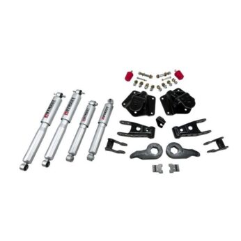 BELLTECH 764SP LOWERING KITS  FRONT AND REAR COMPLETE KIT W/ STREET PERFORMANCE SHOCKS 1995-1999 CHEVROLET TAHOE/YUKON (4DR) 92-94 CHEVROLET BLAZER (4DR) 1 IN. OR 3 IN. F/4 IN. R DROP W/ STREET PERFORMANCE SHOCKS