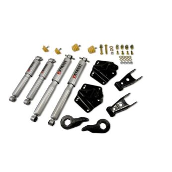 BELLTECH 765SP LOWERING KITS  FRONT AND REAR COMPLETE KIT W/ STREET PERFORMANCE SHOCKS 1992-1999 CHEVROLET SUBURBAN K1500 1 IN. OR 3 IN. F/4 IN. R DROP W/ STREET PERFORMANCE SHOCKS
