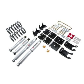 BELLTECH 769SP LOWERING KITS  FRONT AND REAR COMPLETE KIT W/ STREET PERFORMANCE SHOCKS 1995-2002 CHEVROLET ASTRO/SAFARI (2WD, W/ FACTORY STEEL LEAF) 2.5 IN. F/3.5 IN. R DROP W/ STREET PERFORMANCE SHOCKS